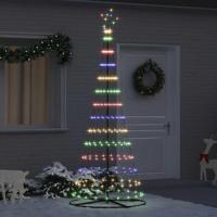 LED Kerstboom Multikleur 138.5 x 138.5 x 399 cm Metaal - thumbnail