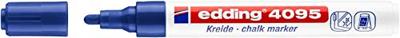 Krijtstift edding 4095 rond 2-3mm blauw blister à 1 stuk