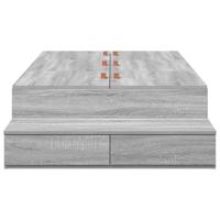 Opbergbedframe Grijs sonoma 236.5 x 80 x 31.5 cm Bewerkt hout - thumbnail