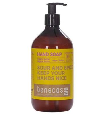 Benecos Handsoap organic ginger + organic lemon (500 ml)
