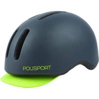 Polisport helm commuter mat grijs/fluo geel l 58-61cm - thumbnail