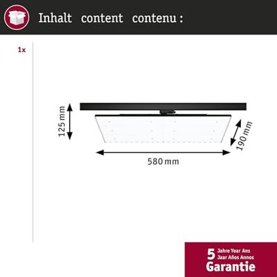 Paulmann ProRail3 Kratos 96583 LED-railspot ProRail3 75 W LED Zwart