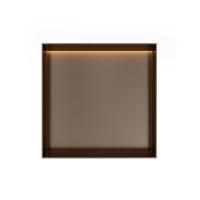 Hotbath &MORE Inbouwnis 30x30x10cm frameless + LED Tuscan Bronze - thumbnail