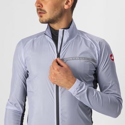 Castelli Squadra stretch fietsjack zilvergrijs heren L Castelli Squadra stretch fietsjack zilvergrijs heren L