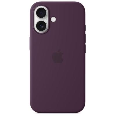 Apple Silicone MagSafe Hoesje iPhone 16 Plum