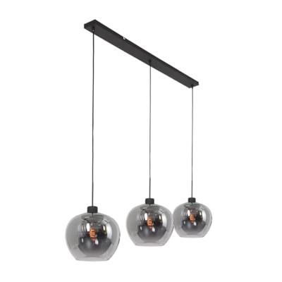 Steinhauer Eetkamer hanglampLotus Ø 25cm - Rookglas - 1898ZW