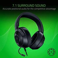 Gaming Headset met Microfoon Razer KRAKEN X LITE Zwart - thumbnail