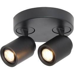 Freelight Spot Razza 2 lichts Ø 17 cm GU10 zwart