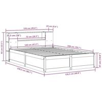 Bedframe zonder matras massief grenenhout 120x200 cm - thumbnail