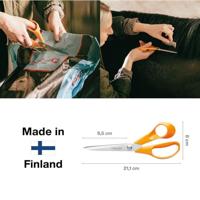 Fiskars classic universele schaar 21 cm oranje/rvs - thumbnail