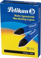 Pelikan vetkrijt 772 zwart, doos van 12 stuks - thumbnail