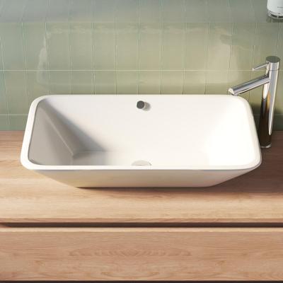 Brauer Dawn Waskom - 71 cm - met Overloop - Keramiek - Hoogglans - Wit