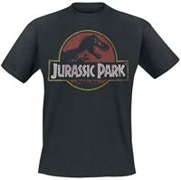 Jurassic Park T-Shirt Vintage Logo Size L - thumbnail