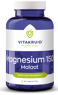 Vitakruid Magnesium 150 Malaat met Vitamine B6 (P-5-P) 90 Vitakruid Magnesium 150 Malaat met Vitamine B6 (P-5-P) 90
