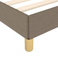 Bedframe zonder matras stof taupe 200x200 cm - thumbnail