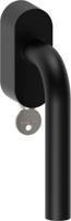 Hardbrass Raamkruk draaikiep Oslo ovaal afsluitbaar SKG*** - zwart - thumbnail
