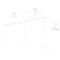 Mexlite Hanglamp 3099w wit - thumbnail