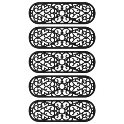 Trapmatten 5 st 25x75 cm rubber