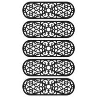 Trapmatten 5 st 25x75 cm rubber - thumbnail