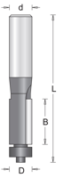 Hikoki Accessoires 6 Mm Kantenfrees Met Onderlager 16X50 - 754036 - thumbnail