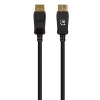 Manhattan DisplayPort Aansluitkabel DisplayPort-stekker, DisplayPort-stekker 3.00 m Zwart 353625 8K UHD DisplayPort-kabel - thumbnail