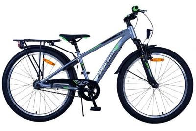 Volare cross kinderfiets - jongens - 24 inch - donker grijs- 3 versnellingen