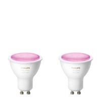 Philips Hue Wit & Color Ambiance 2-Pack GU10 - thumbnail