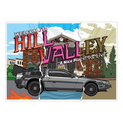 Back To The Future Art Print Hill Valley 40th Anniversary Limited Edition 42 x 30 cm