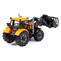 Cavallino tractor met lader geel, schaal 1:32 - thumbnail