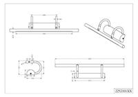 Trio Led wand leeslampSeries 2252 48cm nikkel mat - 225210107 - thumbnail