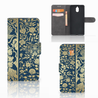 Nokia 3.1 (2018) Hoesje Beige Flowers Nokia 3.1 (2018) Hoesje Beige Flowers