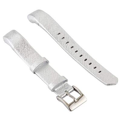 Lederen bandje Fitbit Alta - Zilver Lederen bandje Fitbit Alta - Zilver