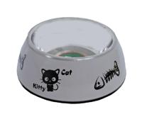 Kattenvoerbak dubbelwandig taupe - thumbnail