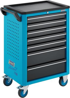 HAZET Gereedschapwagen - Assistent 176N-7 - enkel 176N-7 - L x B x H: 780 mm x 500 mm x 1018 mm - Laden, ondiep: 5× 81 x 522 x 348 mm - Laden, diep: