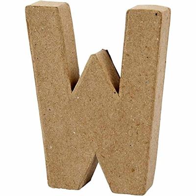 Creativ Company Letter papier-maché - w, 10cm Creativ Company Letter papier-maché - w, 10cm