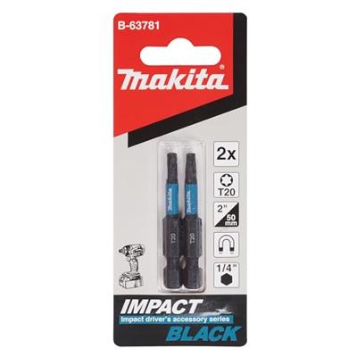 Makita Accessoires B-63781 | Slagschroefbit | T20x50mm | X Impact Black - B-63781 - thumbnail