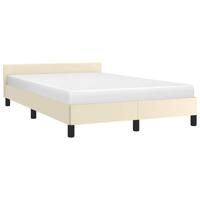 Bedframe zonder matras 120x190 cm kunstleer crme - thumbnail