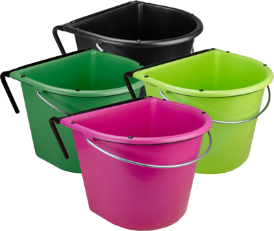 Voerbak 15 l met ophang en hengsel groen