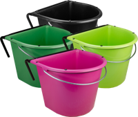 Voerbak 15 l met ophang en hengsel groen - thumbnail