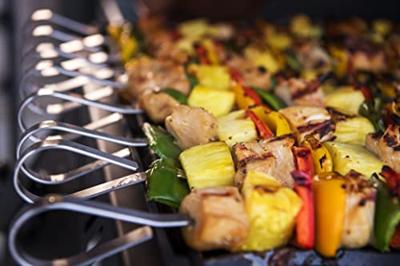 Multifunctionele RVS schaschlikset, 8 spiesen - Napoleon grills - thumbnail