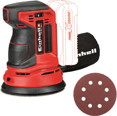 Einhell Power X-Change TE-RS 18 Li-Solo 4462010 Excentrische accuschuurmachine Ø 125 mm
