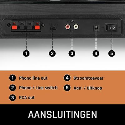 Lenco LS-300 Platenspeler Belt drive Zwart