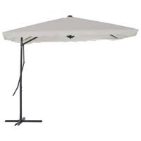 VidaXL Parasol met stalen paal 250x250 cm zandkleurig - thumbnail