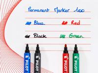 Pilot permanent marker 100, XXL doos met 15 + 5 stuks, zwart - thumbnail