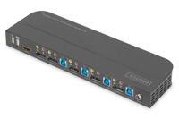 Digitus DS-12890 KVM-extender 4 poorten DisplayPort, HDMI Muis, Toetsenbord 3840 x 2160 Pixel - thumbnail