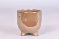 St tropez dark pearl bloempot 8x8cm - thumbnail