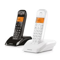 Draadloze telefoon Motorola S1202 Duo Zwart/Wit - thumbnail