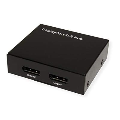 VALUE DisplayPort Video-Splitter, met hub funktie, 2voudig