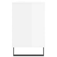 Schoenenkast 102x36x60 cm bewerkt hout hoogglans wit - thumbnail