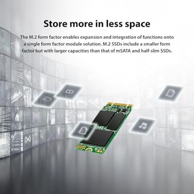 Transcend 430S 1 TB SATA M.2 SSD 2242 harde schijf M.2 SATA 6 Gb/s Retail TS1TMTS430S Transcend 430S 1 TB SATA M.2 SSD 2242 harde schijf M.2 SATA 6 Gb/s Retail TS1TMTS430S